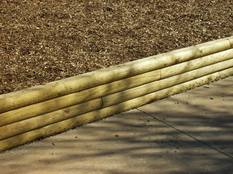 Wood Border Commercial Playground Equipment